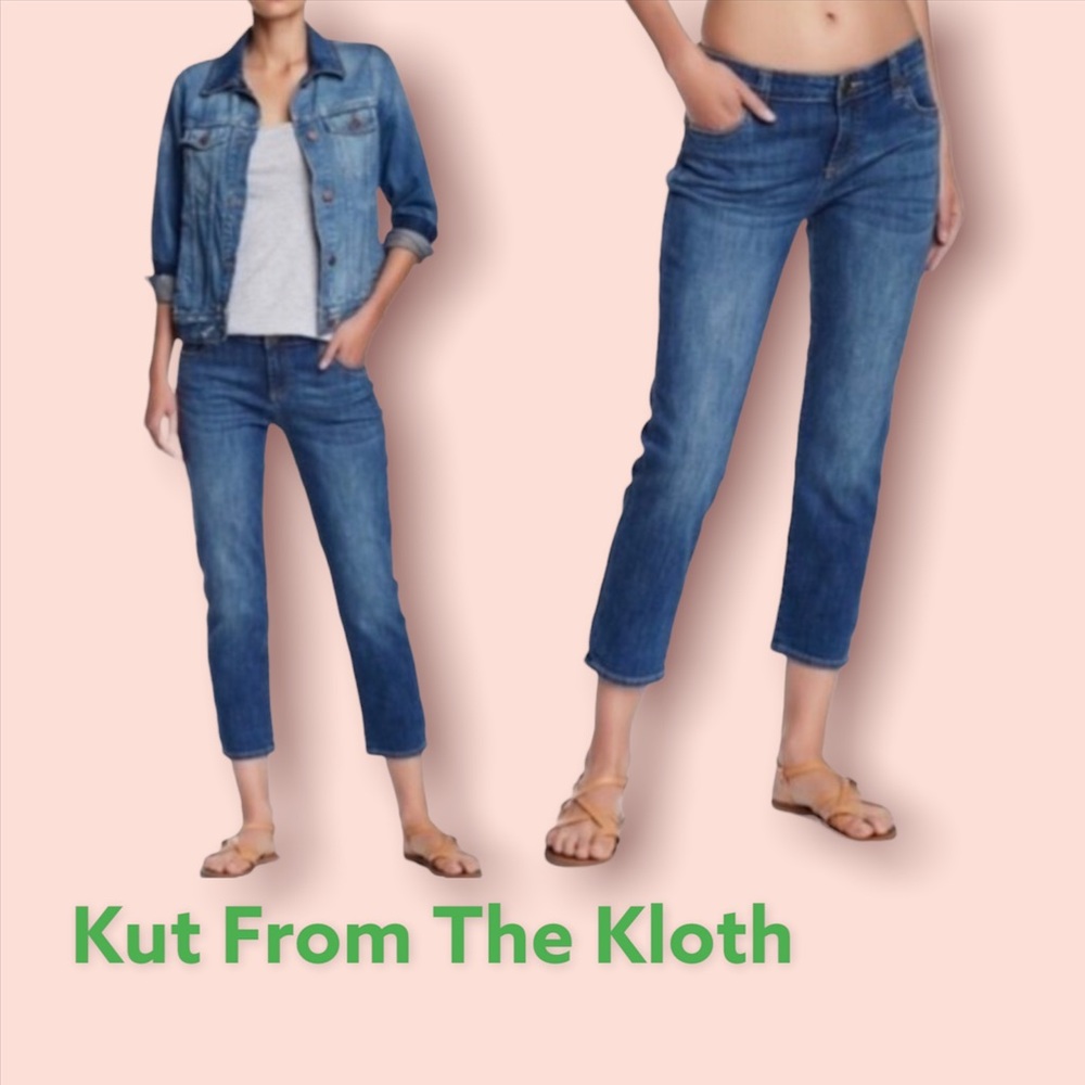 Kut From The Kloth Bardot Skinny Boyfriend Sz 12